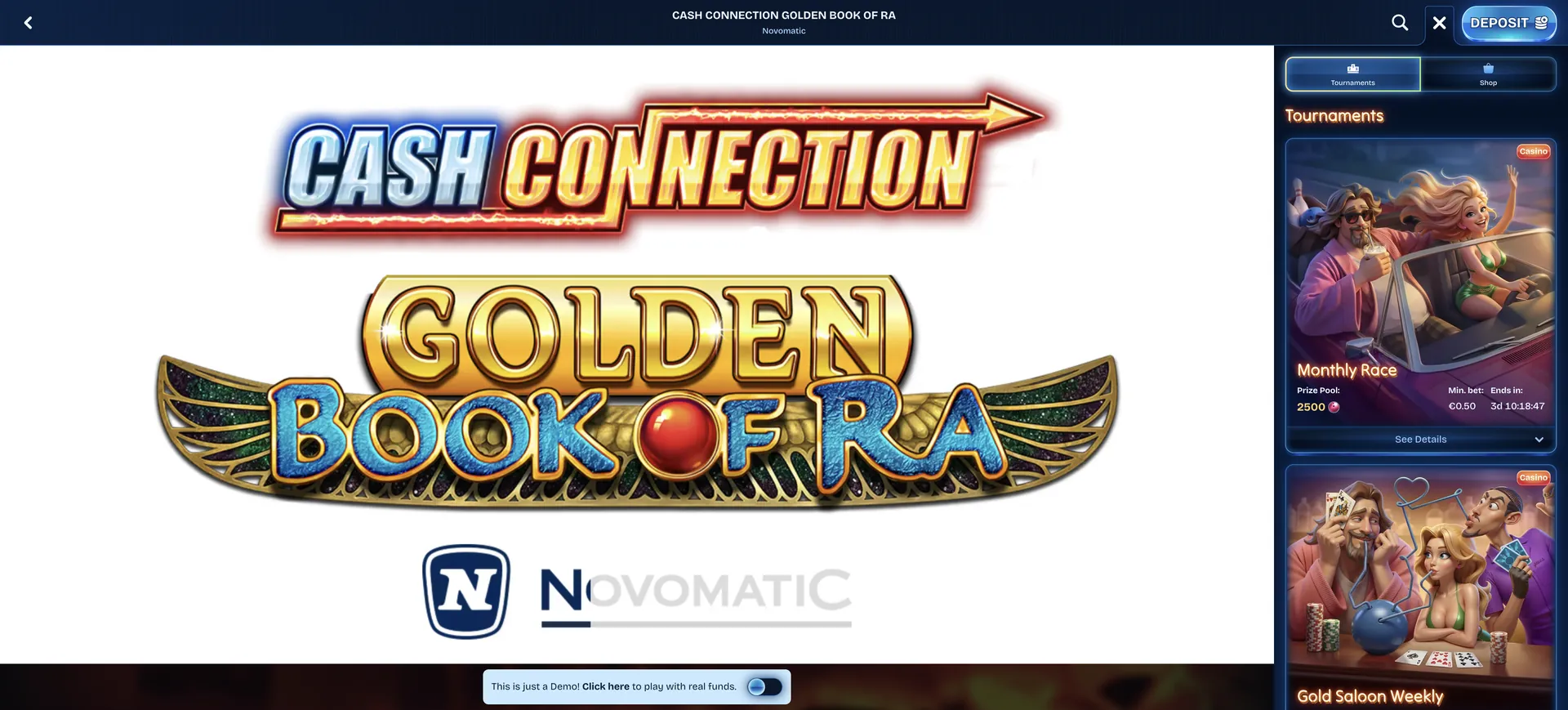 Dudespin Casino: Cash Connection Golden Book Of Ra V1